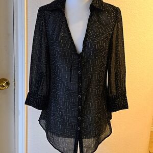 Banana Republic Sheer Top XS